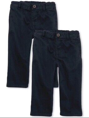 The Children's Place Toddler Boys Uniform Relaxed Straight Chino Pants 2-Pack 4T